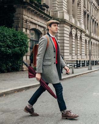 Какие броги носить с темно-синими джинсами