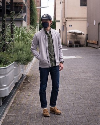 Какие туфли дерби носить с темно-синими джинсами