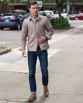 Какие туфли дерби носить с темно-синими джинсами