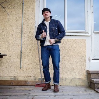 С чем носить темно-синие кожаные часы мужчине