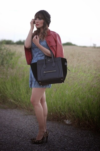 С чем носить темно-синий комбинезон