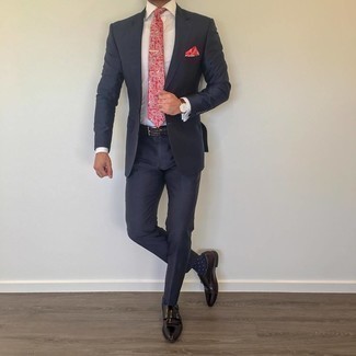 С чем носить темно-синие носки в горошек мужчине