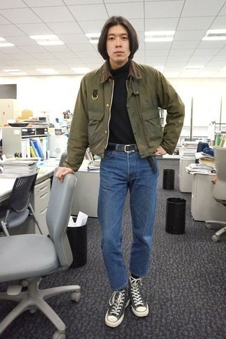 С чем носить оливковый ремень мужчине