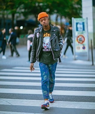 С чем носить оливковую косуху мужчине