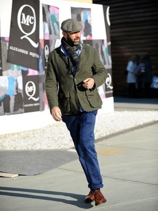 Какие туфли дерби носить с оливковым пиджаком