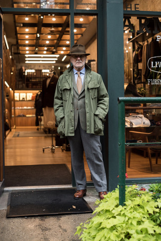 Какие туфли дерби носить с оливковым пиджаком