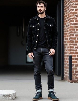 С чем носить оливковые ботинки мужчине