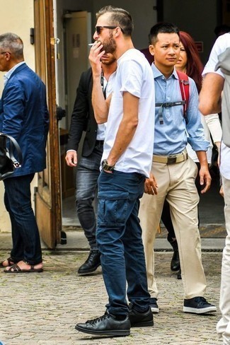 С чем носить оливковые часы из плотной ткани мужчине