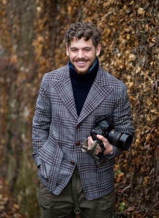 Какие пиджаки носить с оливковыми брюками карго