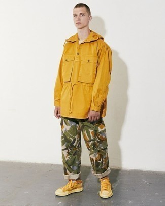 Какие ветровки носить с оливковыми брюками карго