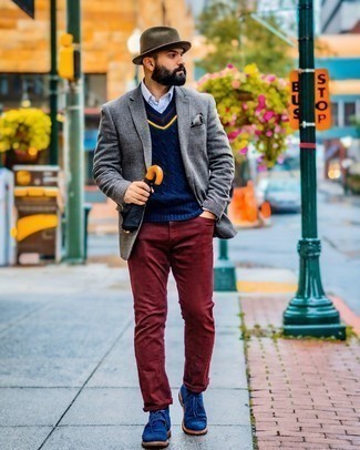 С чем носить оливковую шляпу мужчине