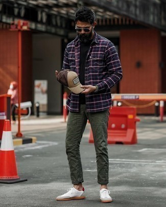 С чем носить оливковые кожаные часы мужчине