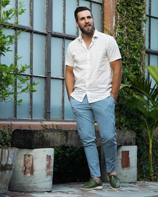 С чем носить оливковые оксфорды