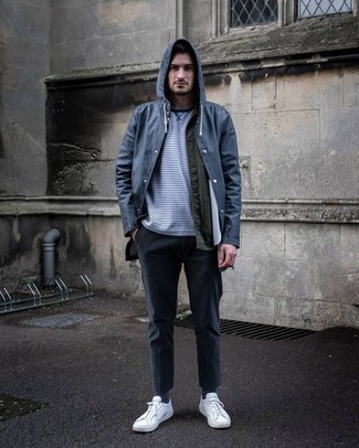 Какие дождевики носить с оливковой курткой-рубашкой мужчине