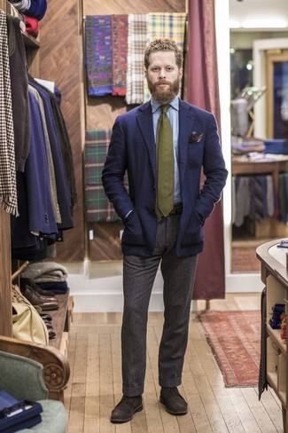 С чем носить оливковый галстук мужчине