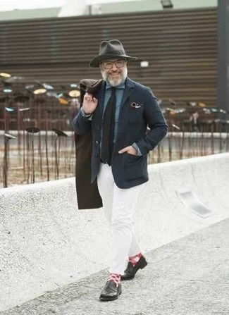 С чем носить оливковую шерстяную шляпу мужчине