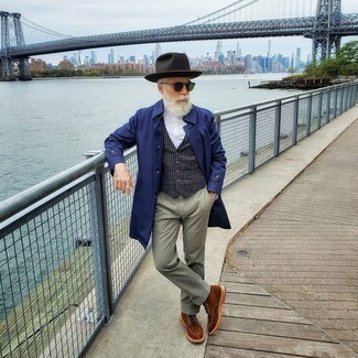 С чем носить оливковую шерстяную шляпу мужчине