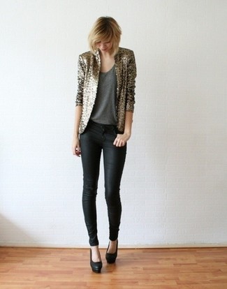 С чем носить оранжевый пиджак женщине