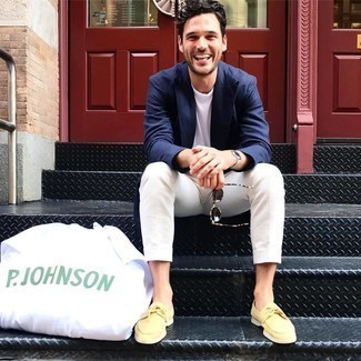 С чем носить оранжевые топсайдеры