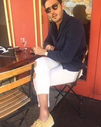 С чем носить оранжевые топсайдеры