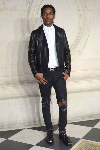 Какие джинсы носить с оранжевыми туфлями дерби