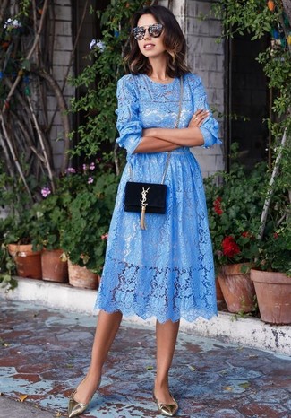 С чем носить оранжевые туфли на плоской подошве