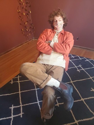 С чем носить оранжевые кожаные часы мужчине