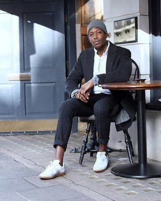 Как носить длинное пальто с кардиганом