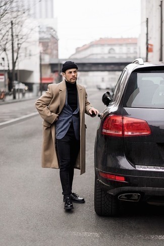 Как носить длинное пальто с туфлями дерби