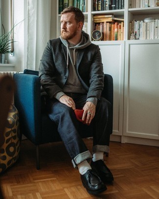 Как носить длинное пальто с ботинками дезертами