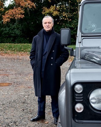 Как носить длинное пальто с костюмом