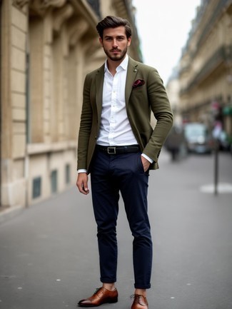 Как носить оксфорды с пиджаком