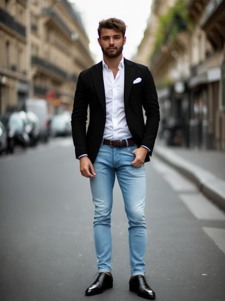 Как носить оксфорды с пиджаком