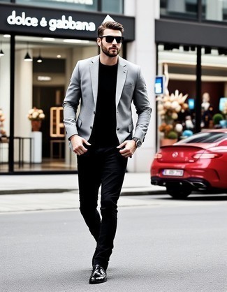 Как носить оксфорды с пиджаком