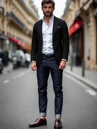 Как носить оксфорды с джинсами