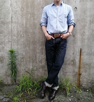 Как носить оксфорды с джинсами