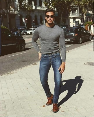 Как носить оксфорды с джинсами