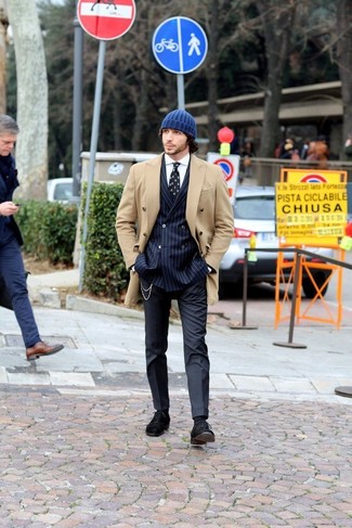 Как носить оксфорды с полупальто