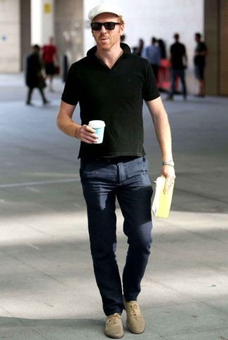 Как носить оксфорды с футболкой-поло