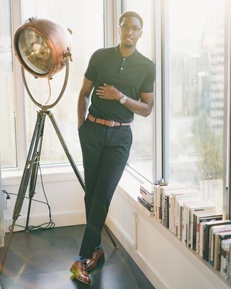 Как носить оксфорды с футболкой-поло