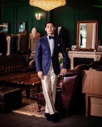 С чем носить пиджак с "огурцами" мужчине