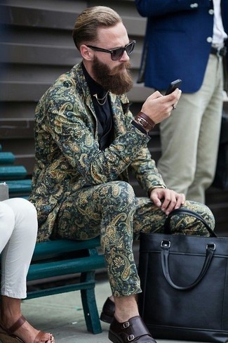 С чем носить пиджак с "огурцами" мужчине