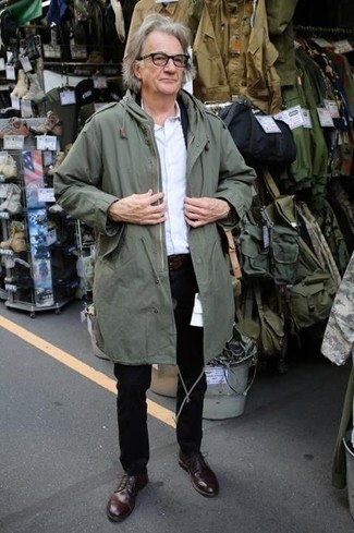 Как носить парку с классической рубашкой мужчине