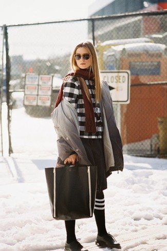 Как носить парку с классической рубашкой женщине