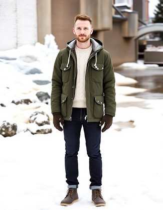 С чем носить парку мужчине