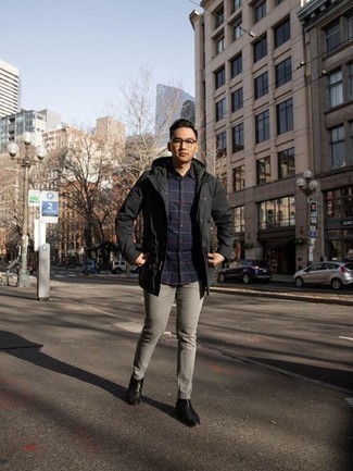 Как носить парку с рубашкой с длинным рукавом мужчине