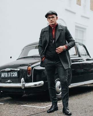 Как носить полупальто с повседневными ботинками