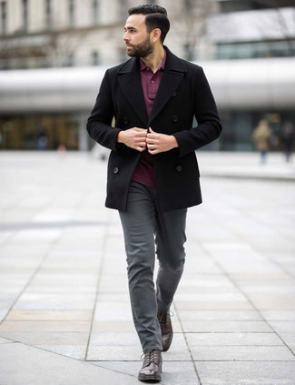 Как носить полупальто с брюками чинос