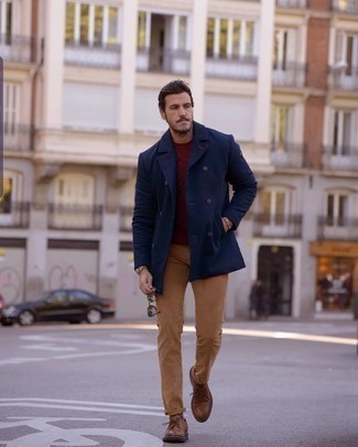 Как носить полупальто с туфлями дерби