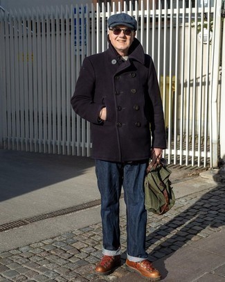 Как носить полупальто с рабочими ботинками